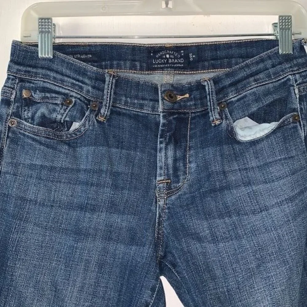 Lucky Brand Sweetn Straight Womens Jeans Size 0/25 Medium Wash Denim